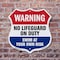 Signmission Pool Warning Shield Sign No Lifeguard On, 6 Inch X 6 Inch, Plastic Sign SHI-P-6-432 - alternate 3