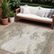 Homeroots 10' X 14' Taupe And Beige Abstract Washable Indoor Outdoor Area Rug 599531 - alternate 1