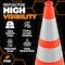 Xpose Safety 28 in Orange Traffic Cone, 10 lb Base with 6 in & 4 in Reflective Collar, PVC, DOT Approved, 4 PK OTC28-64-10L-4-X-S - alternate 7