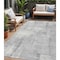 Homeroots 5' X 8' Gray And Silver Geometric Washable Indoor Outdoor Area Rug 618590 - alternate 1