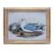 Homeroots 13" X 17" Natural And Blue Bird Solid Wood Framed Art 516382 - alternate 1