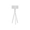 Monarch Specialties Lighting, 62''h, Floor Lamp, Nickel Metal, Grey Shade, Contemporary I 9757 - alternate 3
