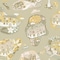 York Wallcoverings Staden Mustard Wallpaper MB29008 - alternate 1
