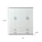 Homeroots 71" White Four Door Four Drawer Combo Dresser 569297 - alternate 7