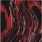 Homeroots 3' X 5' Black Red And Gray Abstract Washable Indoor Outdoor Area Rug 600210 - alternate 9