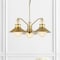 Jonathan Y Colin 3-Light 22" Adjustable Iron/Glass Retro Hurricane LED Pendant, Brass Gold JYL6122A - alternate 12