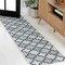 Jonathan Y Cyrus Modern Geometric Tile Pattern Navy/Cream 2 ft. x 8 ft. Indoor/Outdoor Runner Rug TSN200B-28 - alternate 1