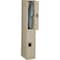 Tennsco Wardrobe Locker, 12 in W, 18 in D, 72 in H, (1) Wide, (2) Tier, Sand DTS-121836-ASD - alternate 1