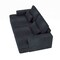 Homeroots 93" Blue Chenille Modular Stainless Steel Sleeper Sofa With Toss Pillows 706813 - alternate 8