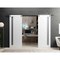 Sartodoors Slab Barn Door Panel 36 x 96in, Planum 0660 Painted White W/ Frosted Glass, Pocket Closet Sliding PLANUM0660S-BEM-3696 - alternate 1