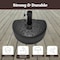 Pure Garden Half Moon 34 lb Weighted Semicircle Umbrella Base 50-LG1211 - alternate 12