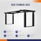 4Dock 72in W x 32in D Particleboard Tabletop Gray Frame Electric Standing Desk w/ Four-Motor and 3-Stage ET223Q-MAX - alternate 5