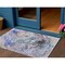 Homeroots 3' X 5' Beige Blue And Taupe Abstract Washable Indoor Outdoor Area Rug 577950 - alternate 1
