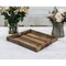 Homeroots 30in Brown Square Reclaimed Wood Serving Tray With Handles 376043 - alternate 6