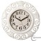 Clockswise 16in Classic Hanging Wall Clock with Ornate Leaf Scroll Frame in Vintage Distressed Finish, White QI004931 - alternate 1