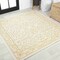 Jonathan Y Charleston Vintage Filigree Textured Weave Cream/Yellow 5 ft Square Indoor/Outdoor Area Rug SMB106M-5SQ - alternate 1