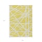 Homeroots 9' X 12' Yellow And Linen Geometric Washable Indoor Outdoor Area Rug 600502 - alternate 7