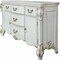 Homeroots 71" Pearl Solid and Manufactured Wood Five Drawer Triple Dresser 486003 - alternate 5