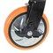 Vestil Polyurethane Swivel With Brake Caster 8 In. Diameter x 2 In. Width 925 lb Orange/Silver CST-E6-8X2PUP-SWB - alternate 8