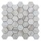Apollo Tile 12x12 Soft White Beige Crystal Sand Honed Marble Hexagon Wall and Floor Tile 4.83 sq ft/case, 5PK APLSAH88G41HA - alternate 1
