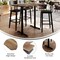 Flash Furniture Commercial 48x30 Natural HPL Tabletop-Black Bar T-Bases ST-REC3048-NAT-T0522B-GG - alternate 9