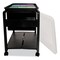 Advantus Folding Mobile File Cart, Clear/Black, Plastic, 18.5" D, 21.75" H, Black/Clear AVT-55758 - alternate 7