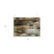 Homeroots 2' X 3' Chocolate Abstract Washable Non Skid Indoor Outdoor Area Rug 563592 - alternate 5