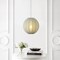Jonathan Y Sia 16" 1-Light Scandinavian Japandi Adjustable Lantern Metal w/Ribbed Cocoon Globe Shade LED Pendan JYL4206B - alternate 10