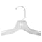 Nahanco 17in Clear Middle Heavy Weight Plastic Shirt/Dress Hanger with Swivel Hook, 50PK 505HU - alternate 7