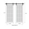Sartodoors Sturdy Double Barn Door with, Felicia 3599 White Silk with Clear Glass, 13FT Rail Hangers Heavy Se FELICIA3599DB-S-BEM-60 x 84(2*30x84) - alternate 6