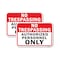 Signmission No Trespassing Authorized Personnel Only, 18'' X 24'' 2 Signs, Heavy Gauge Aluminum, 2PK A-1824-2PACK-24961 - alternate 1