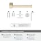 Amerock Monument Golden Champagne Contemporary Single Post Toilet Paper Holder BH36081BBZ - alternate 4