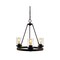 Jonathan Y Coronet 20" 3-Light Iron/Seeded Glass Rustic Farmhouse LED Chandelier, Oil Rubbed Bronze JYL7511A - alternate 1