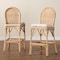 Bali & Pari Bilu Bohemian Natural Rattan 2-Piece Bar Stool Set 253-2PC-13662-ZORO - alternate 6