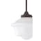 Jonathan Y Kurtz 9.5" Adjustable Drop Metal/Glass LED Pendant, Oil Rubbed Bronze JYL3517C - alternate 8