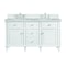James Martin Vanities Lorelai 60'' D Vanity, Bright White w/ Victorian Sil Silestone Top w/FreePower Wireless Charger 424-V60D-BW-FVSL - alternate 1