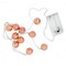 Elegani Rose Gold Moroccan Ball String Lights - 10 LED Warm White Lights on 3FT Cord PH-600191 - alternate 1