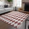 Homeroots 3' X 5' Burgundy Geometric Washable Indoor Outdoor Area Rug 577025 - alternate 7