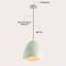 Jonathan Y Luella 11.75" 1-Light Bohemian Coastal Adjustable Plaster-Look Organic Scalloped Dome Metal LED Pend JYL9209A - alternate 11