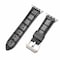 Elegani Leather Band Compatible with Apple Watch 44mm, Black, Black/Yellow Gold/Rose Gold Buckle PAMGR-BLK-44 - alternate 1