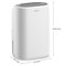 Edendirect 31 pt. 2500 sq. ft. Dehumidifier with 0.53 Gal Bucket, Auto Defrost, and Sleep Mode, in White ZRPD161A - alternate 9