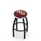Holland Bar Stool Co 30" Blk Wrinkle Florida State Script Swivel Bar Stool, Chrome Ring L8B2C30FSU-FS - alternate 1