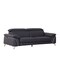 Homeroots 87" Blue Italian Leather Sofa With Silver Legs 329692 - alternate 8