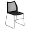 Flash Furniture Black Plastic Sled Stack Chair, PK5 5-RUT-498A-BLACK-GG - alternate 1