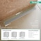 Hansgrohe RainDrain Match Classic Trim 59 Classic 1/8" w/ Height Adjustable Frame in Brushed Stainless Steel 56129801 - alternate 7