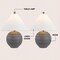 Jonathan Y Archer 21" Coastal Cottage Textured Resin/Metal Ridged LED Table Lamp, Gray, 2PK JYL9205B-SET2 - alternate 6
