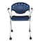 Regency Rico Classroom Training Mobile Stack Chair with Arms - Navy Blue, 4PK K306-NV-4PK - alternate 5
