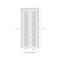 Sartodoors Sliding Closet Bi-fold Doors, Felicia 3312 White Silk with Frosted Glass, Sturdy Tracks Moldings T FELICIA3312BF-WS-72 x 96 (2* 36x96) - alternate 5