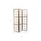 Homeroots 84" Brown Glass Folding Three Panel Screen Room Divider 277090 - alternate 4