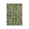 Homeroots 3' X 5' Olive Green and Dark Green Oriental Washable Non Skid Indoor Outdoor Area Rug 563775 - alternate 9